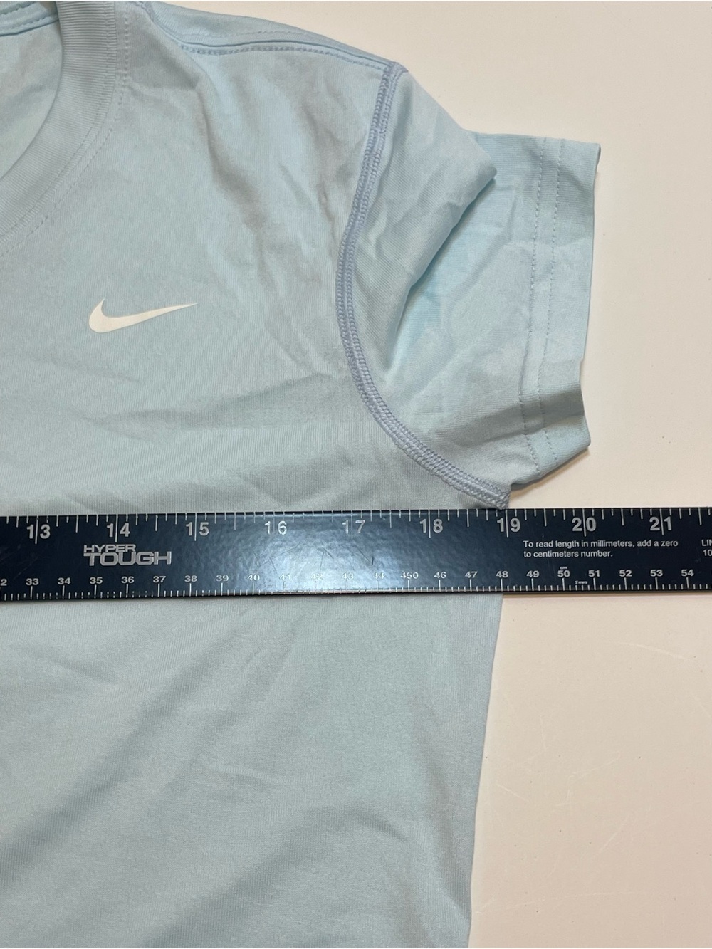 Nike Women's Light Blue/Aqua Dri-FIT Performance Tee Size M - Picture 5 of 8